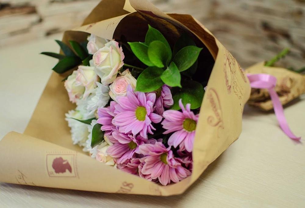 Букет цветов из: Розы и Хризантемы в Покровское Рузского района