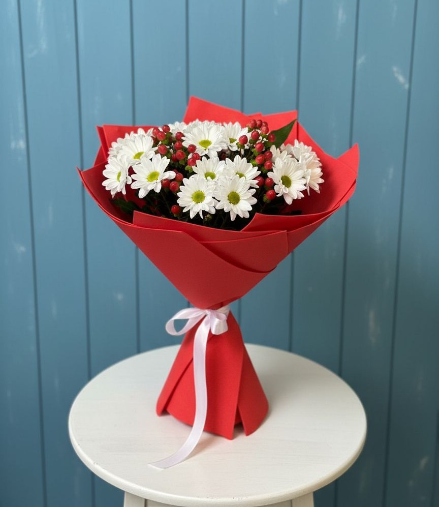 Букет цветов из: Хризантемы в Покровское Рузского района