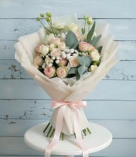 Букет цветов из:  Розы и Лизиантусы в Покровское Рузского района
