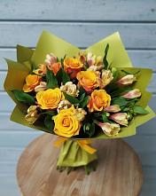 Букет цветов из:  Альстромерии и Розы в Покровское Рузского района