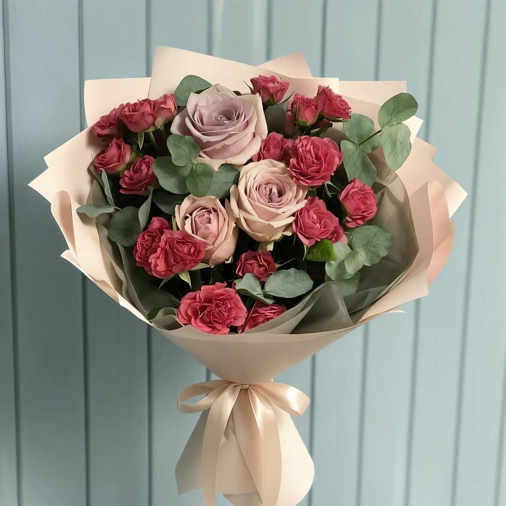 Букет цветов из: Гвоздики и Розы в Покровское Рузского района