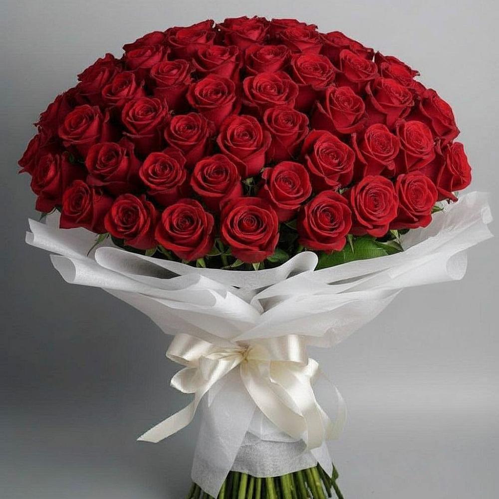 Букет 101 Красная роза Блэк Мэджик в Покровское Рузского района