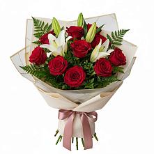 Букет цветов из:  Лилии и Розы в Покровское Рузского района