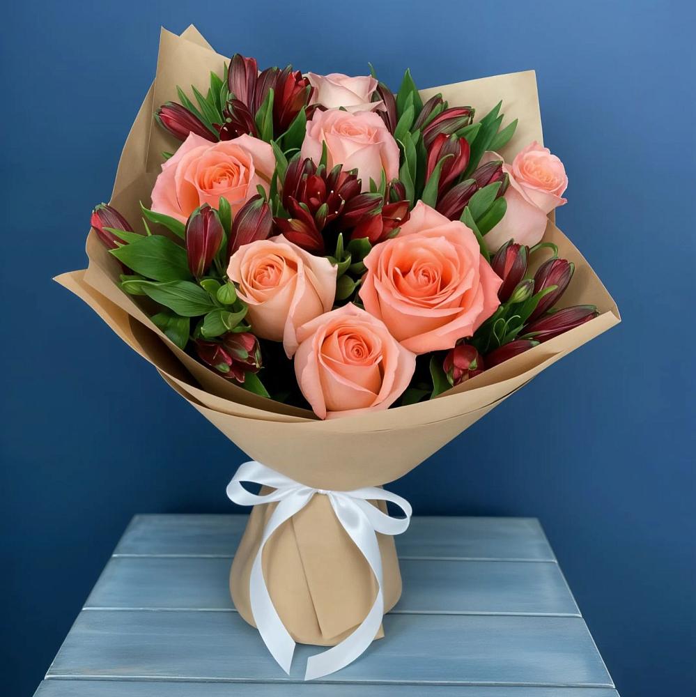 Букет цветов из: Розы и Альстромерии в Покровское Рузского района