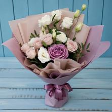 Букет цветов из:  Розы и Лизиантусы #REPLACE_PRED# Покровское Рузского района