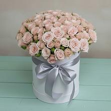 Цветочная композиция из Розы в шляпной коробке #REPLACE_PRED# Покровское Рузского района