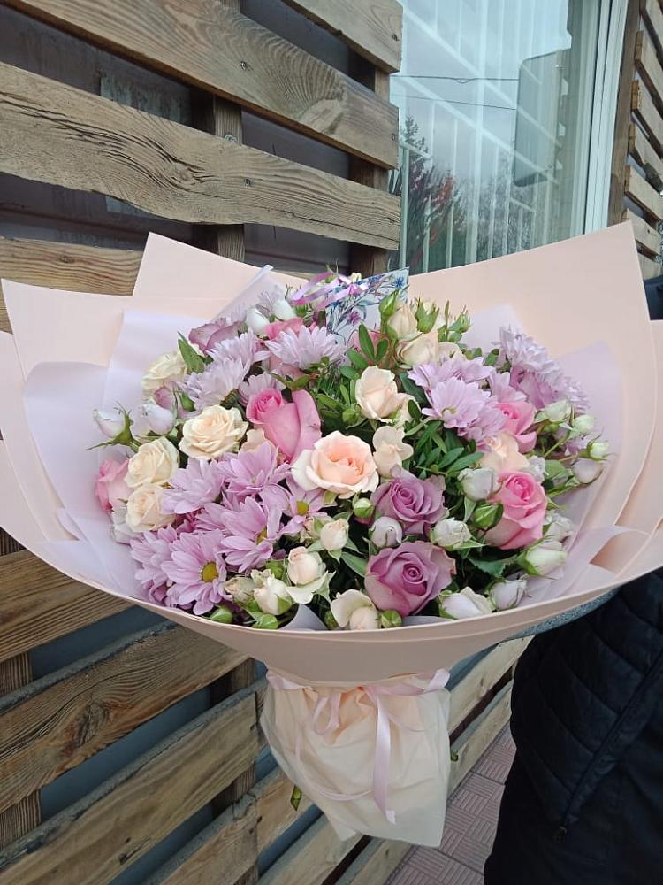 Букет цветов из: Розы и Хризантемы в Покровское Рузского района