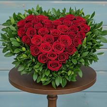 Цветочная композиция из Розы в виде сердца в Покровское Рузского района