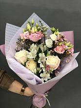 Букет цветов из:  Альстромерии, Розы и Лизиантусы #REPLACE_PRED# Покровское Рузского района
