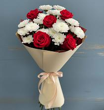 Букет цветов из:  Розы и Хризантемы #REPLACE_PRED# Покровское Рузского района