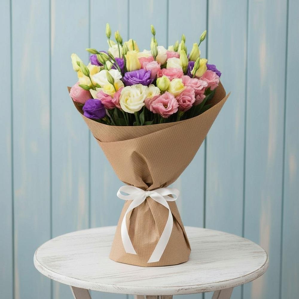 Букет цветов из: Лизиантусы в Покровское Рузского района