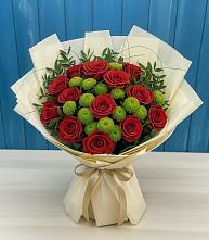 Букет цветов из:  Розы и Хризантемы #REPLACE_PRED# Покровское Рузского района