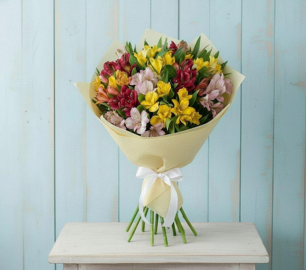 Букет цветов из: Альстромерии в Покровское Рузского района