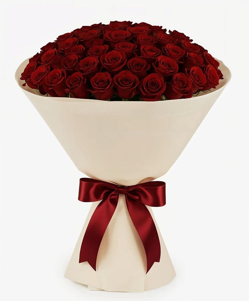 Букет 101 Бордовая роза Блэк Бакарра в Покровское Рузского района