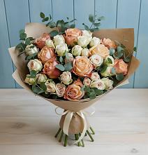 Букет цветов из:  Альстромерии и Розы в Покровское Рузского района