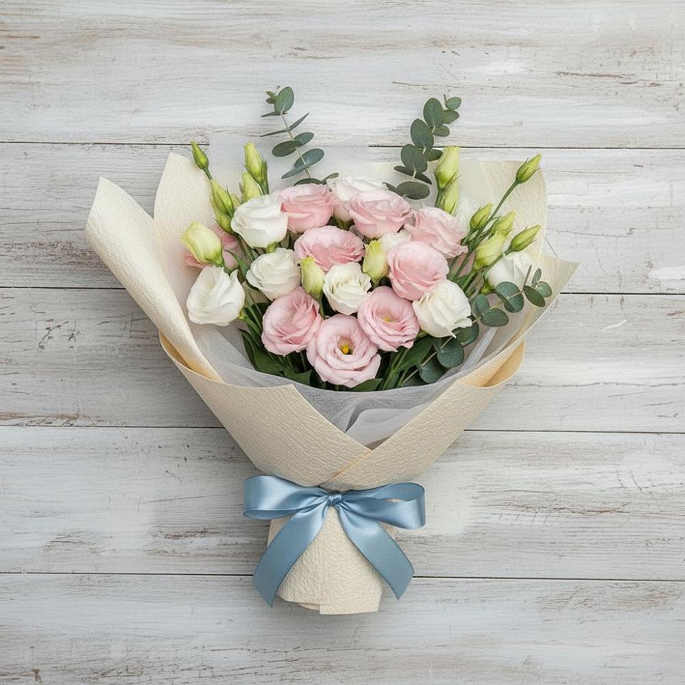 Букет цветов из: Лизиантусы в Покровское Рузского района